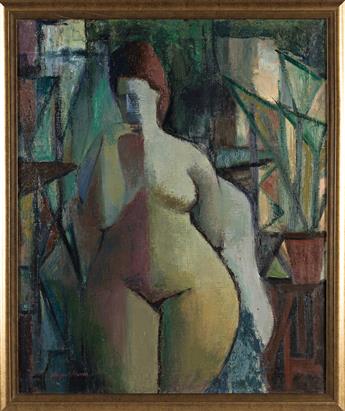 AUGUST MOSCA Cubist Nude.